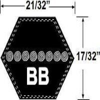 BB85 Hexagonal Mower Drive Belt