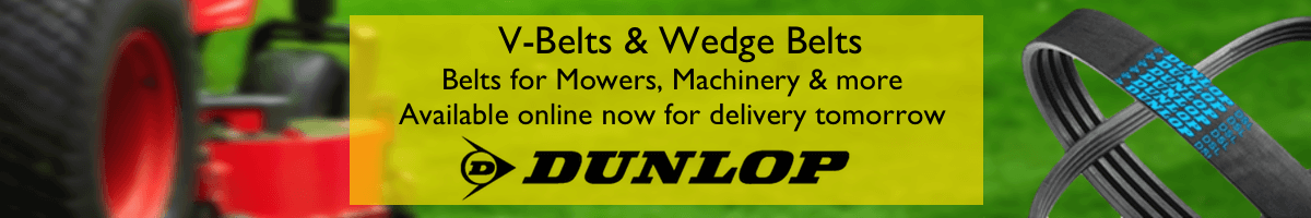 Dunlop Vee and Wedge Belts available next day