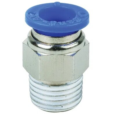 12mm x 3/8inch NPT Hex Body Male Stud Coupling Push-In Fitting