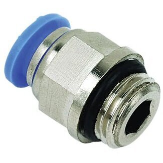14mm x 3/8inch BSPP Hex Body Male Stud Coupling Push-In Fitting