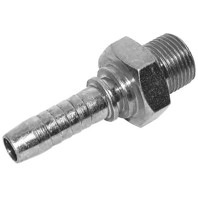 1/2inch BSPT Male Straight x 1/2inch Hose Tail Hydraulic Hose Insert