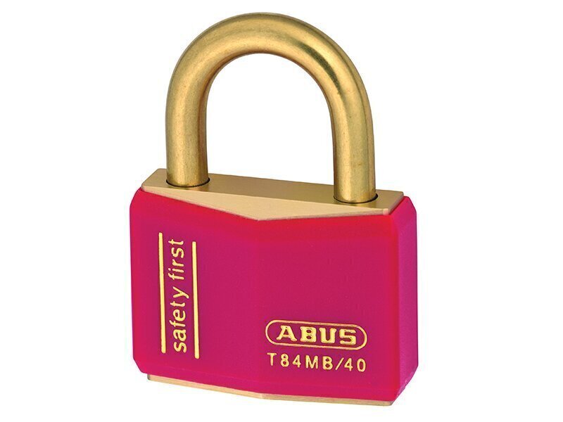 ABUS Mechanical T84MB/40mm Red Rustproof Padl...