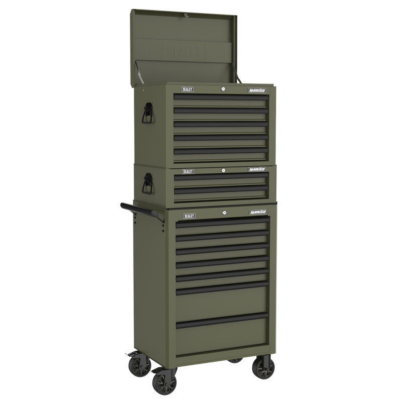 Sealey AP26029TK Superline PRO Mid-Box Tool Chest 2 Drawer - Khaki