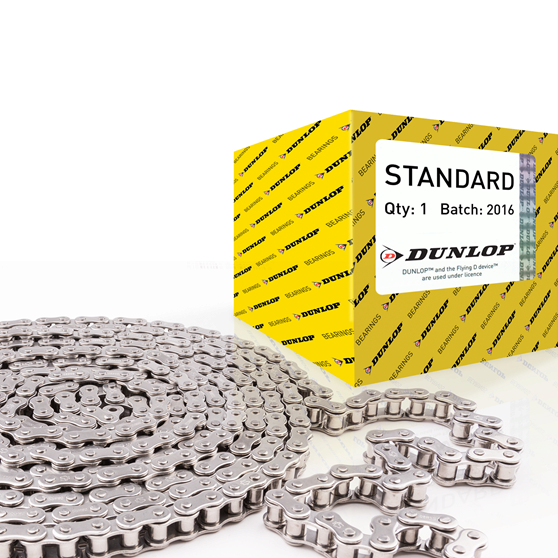 ASA25-1SS 1/4inch Pitch Roller Chain 5 Meter Box - Stainless Steel (Dunlop)