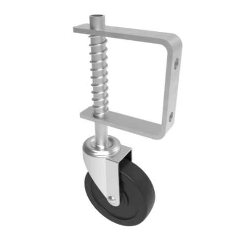 BZPGC100HRP 100mm Low Cost Gate Castor 60kg Load