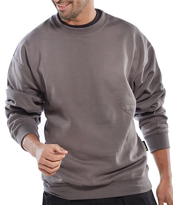 Click Polycotton Sweatshirt Grey XXXL