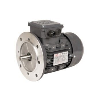 TEC IE3 Electric Motor 0.75kW 3ph 2 Pole B5 Flange Mounted, 80 Frame