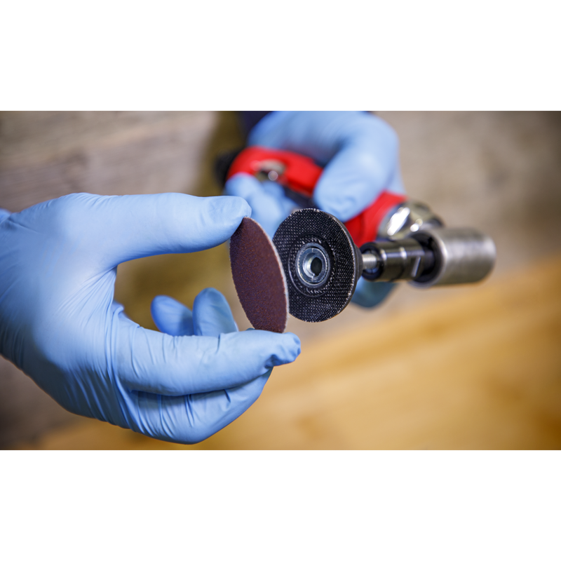 Sealey PTCQC5060 Quick-Change Sanding Disc 50mm 60Grit (Pack of 10)