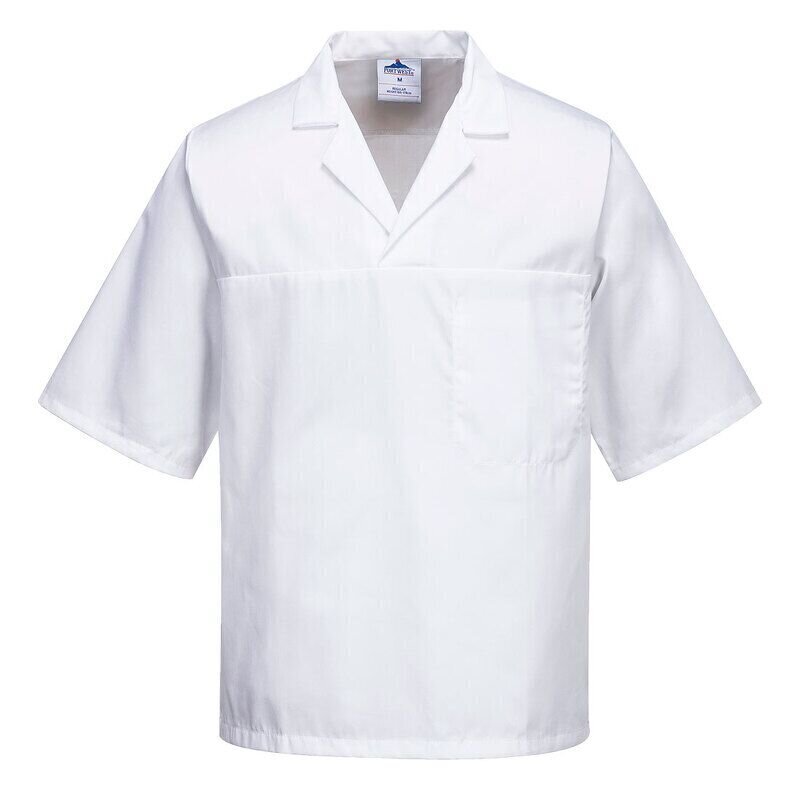 Portwest Bakers Shirt S/S (White / M / Regula...