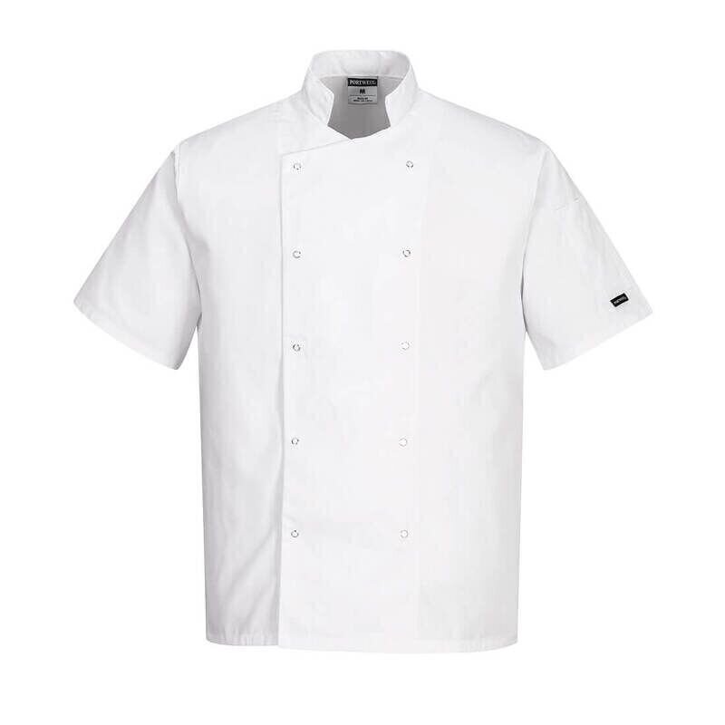Portwest Cumbria Chefs Jacket Short Sleeve (W...