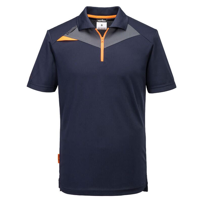 Portwest DX4 Short Sleeved Polo-Shirt (Navy / XL / Regular Fit)