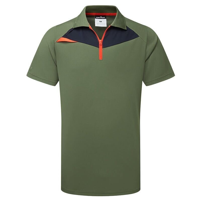 Portwest DX4 Short Sleeved Polo Shirt (Moss G...