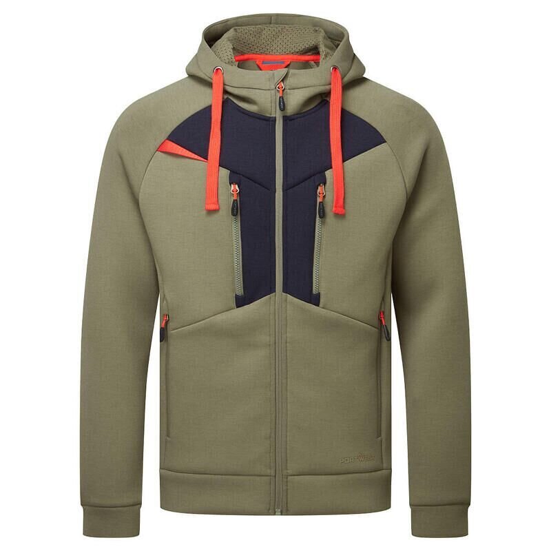 Portwest DX4 Zipped Hoodie (Moss Green / XL /...