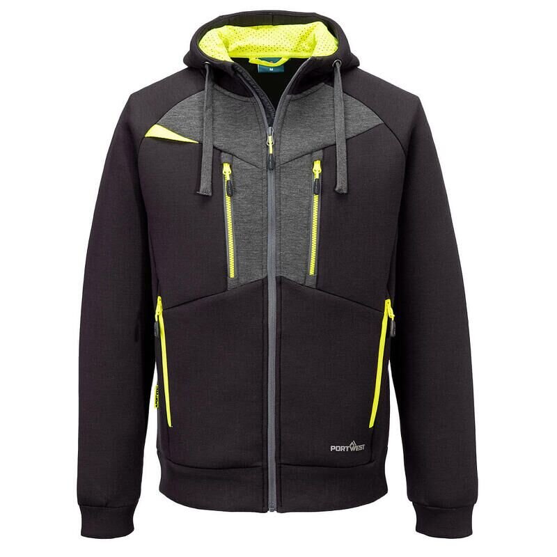 Portwest DX4 Zipped Hoodie  (Black / L / Regu...