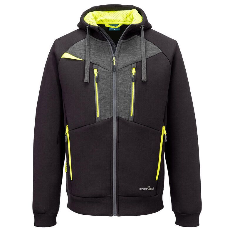 Portwest DX4 Zipped Hoodie  (Black / XL / Reg...