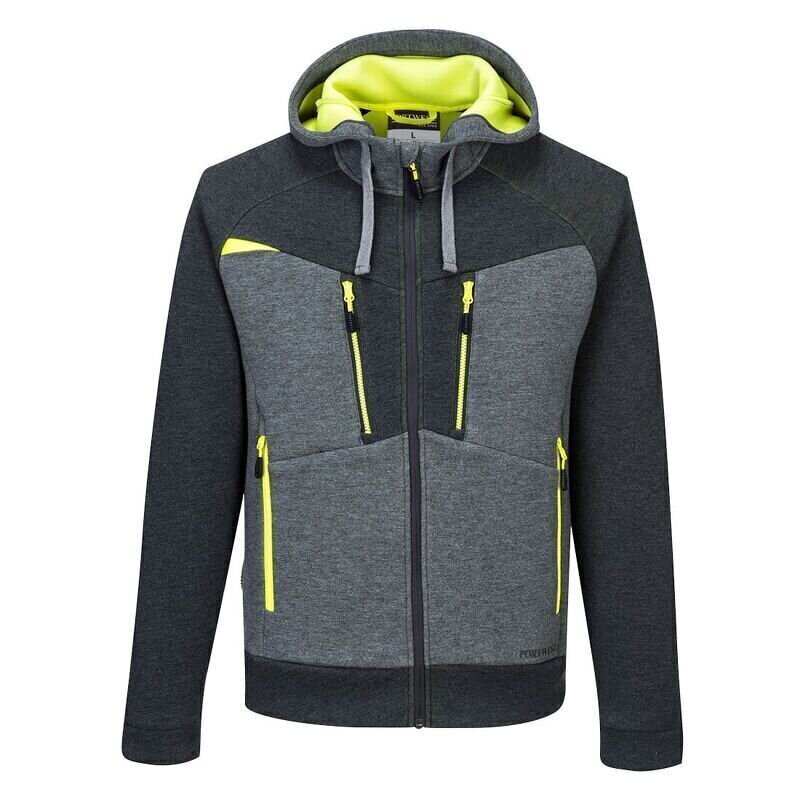 Portwest DX4 Zipped Hoodie  (Metal Grey / S /...