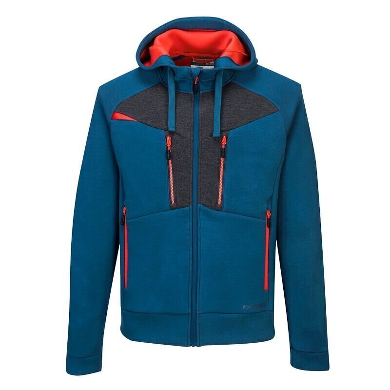 Portwest DX4 Zipped Hoodie  (Metro Blue / XL ...