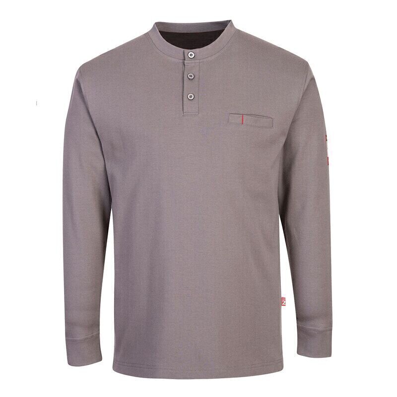 Portwest FR Anti-Static Henley (Grey / S / Re...