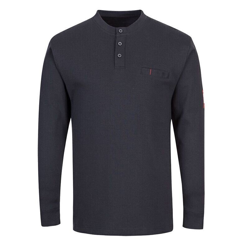 Portwest FR Anti-Static Henley (Navy / S / Re...