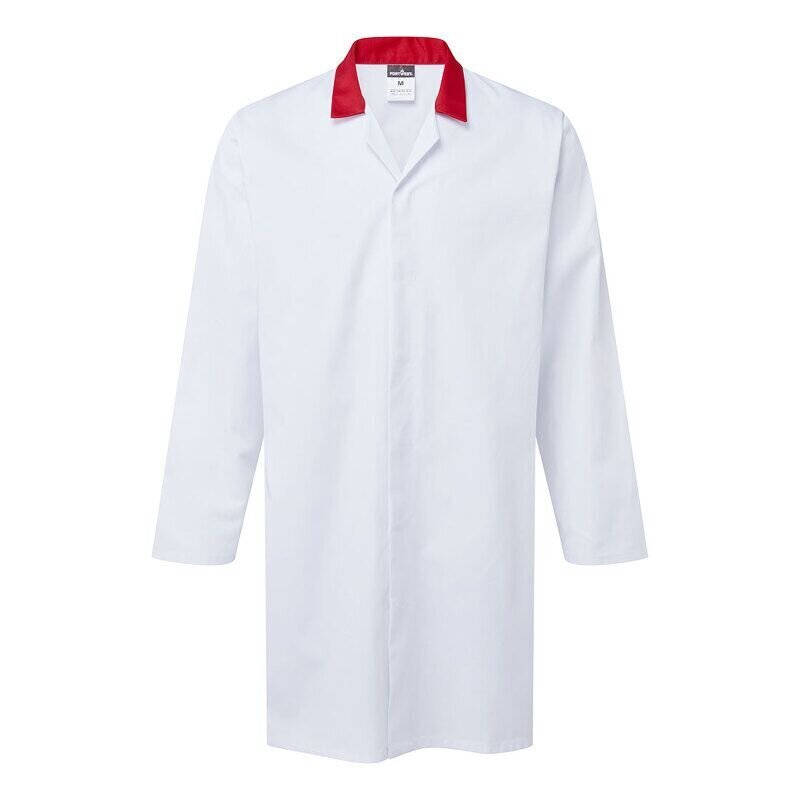 Portwest Food Industry No Pocket Coat (White/...