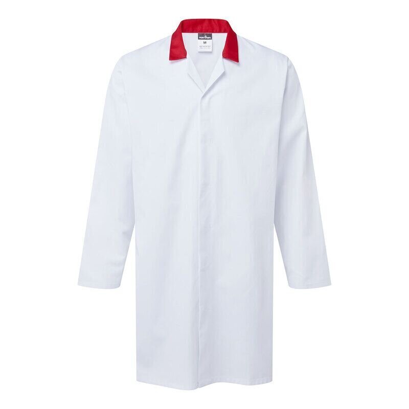 Portwest Food Industry No Pocket Coat (White/...