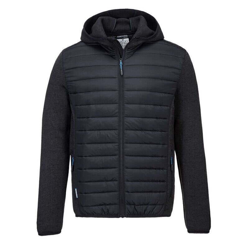Portwest KX3 Hybrid Baffle Jacket (Grey Marl ...