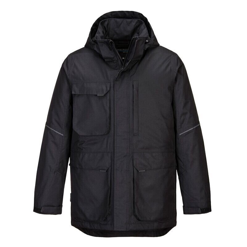 Portwest KX3 Parka Jacket (Black / M / Regula...