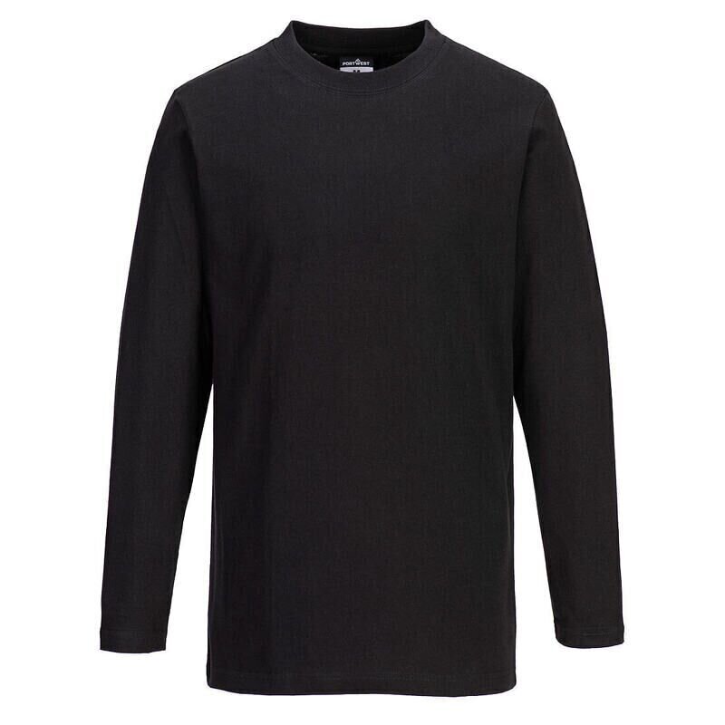 Portwest Long Sleeve T-Shirt (Black / XL / Re...