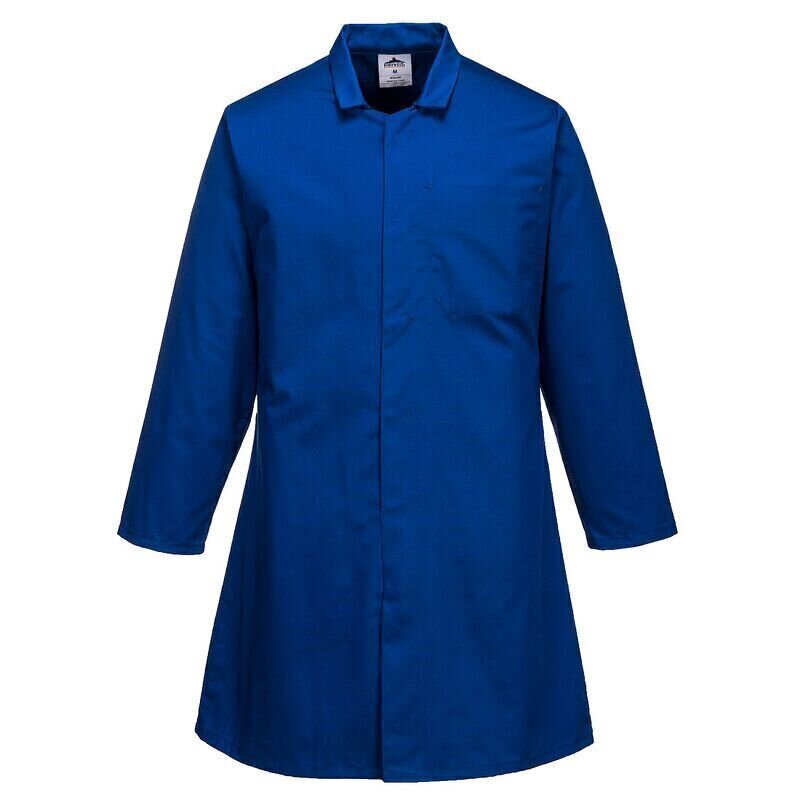 Portwest Mens Food Coat, One Pocket (Royal Bl...