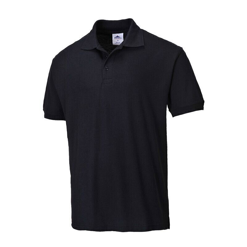 Portwest Naples Polo-Shirt (Black / XL / Regu...