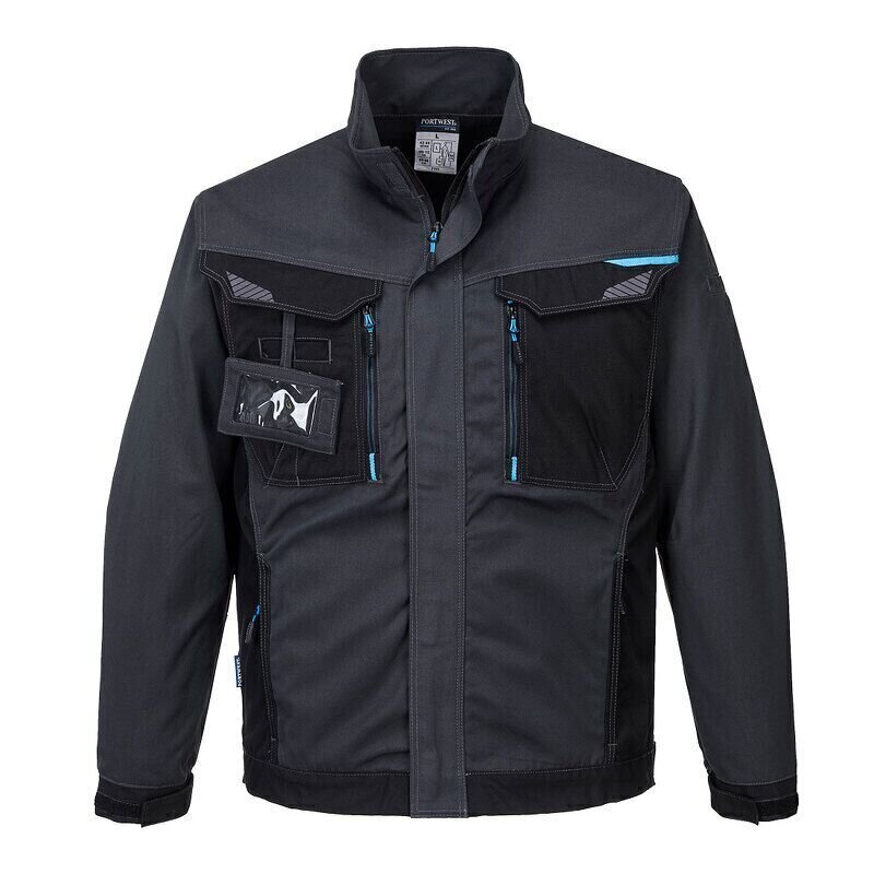 Portwest WX3 Work Jacket (Metal Grey / XL / R...