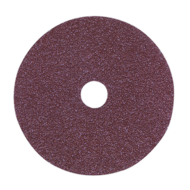 Sealey FBD10036 Sanding Disc Fibre Backed 100mm 36Grit (Pack of 25)