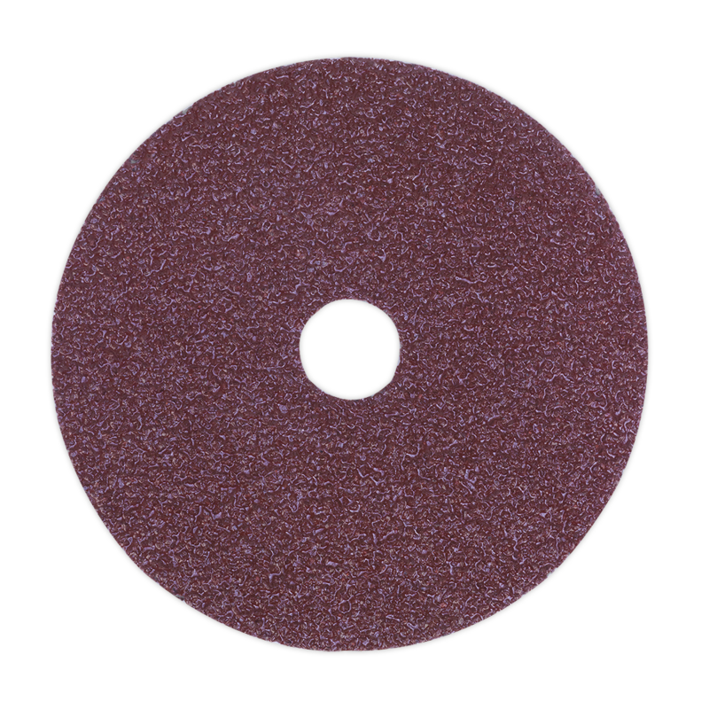 Sealey FBD10050 Sanding Disc Fibre Backed 100mm 50Grit (Pack of 25)