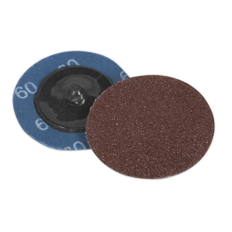 Sealey PTCQC5060 Quick-Change Sanding Disc 50mm 60Grit (Pack of 10)