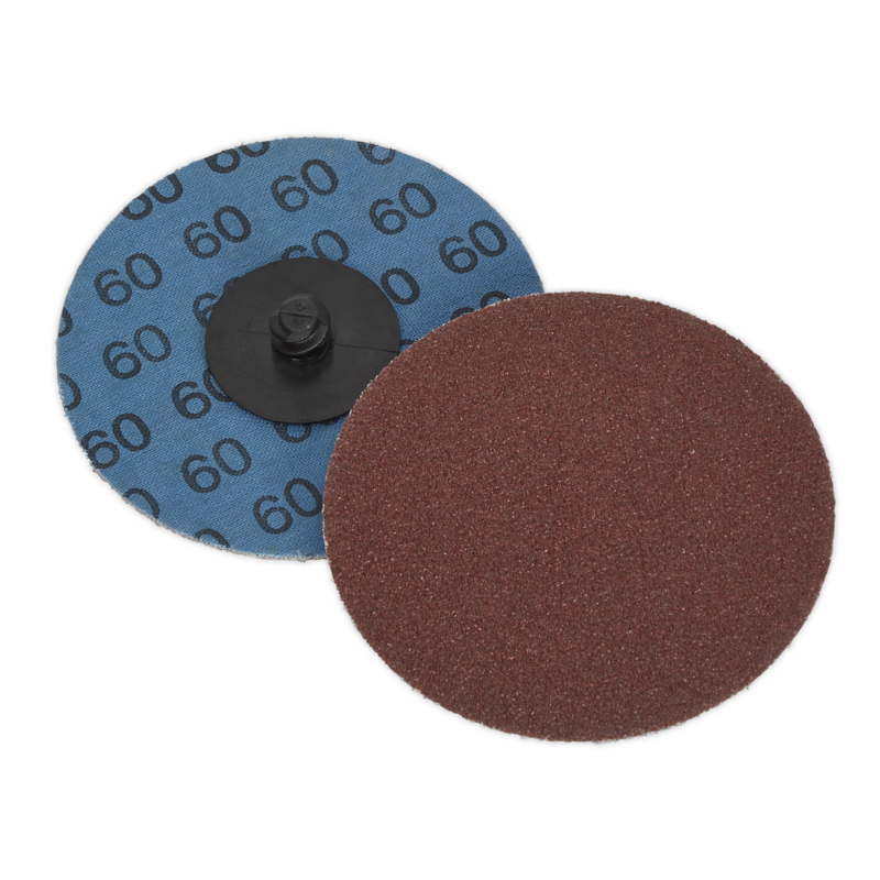 Sealey PTCQC7560 Quick-Change Sanding Disc 75mm 60Grit (Pack of 10)