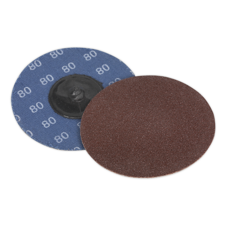 Sealey PTCQC7580 Quick-Change Sanding Disc 75mm 80Grit (Pack of 10)