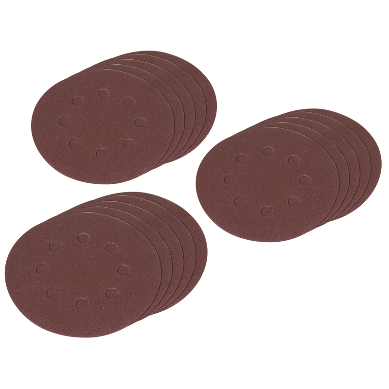 Sealey SSDS02 Hook-and-Loop Sanding Disc Set 125mm