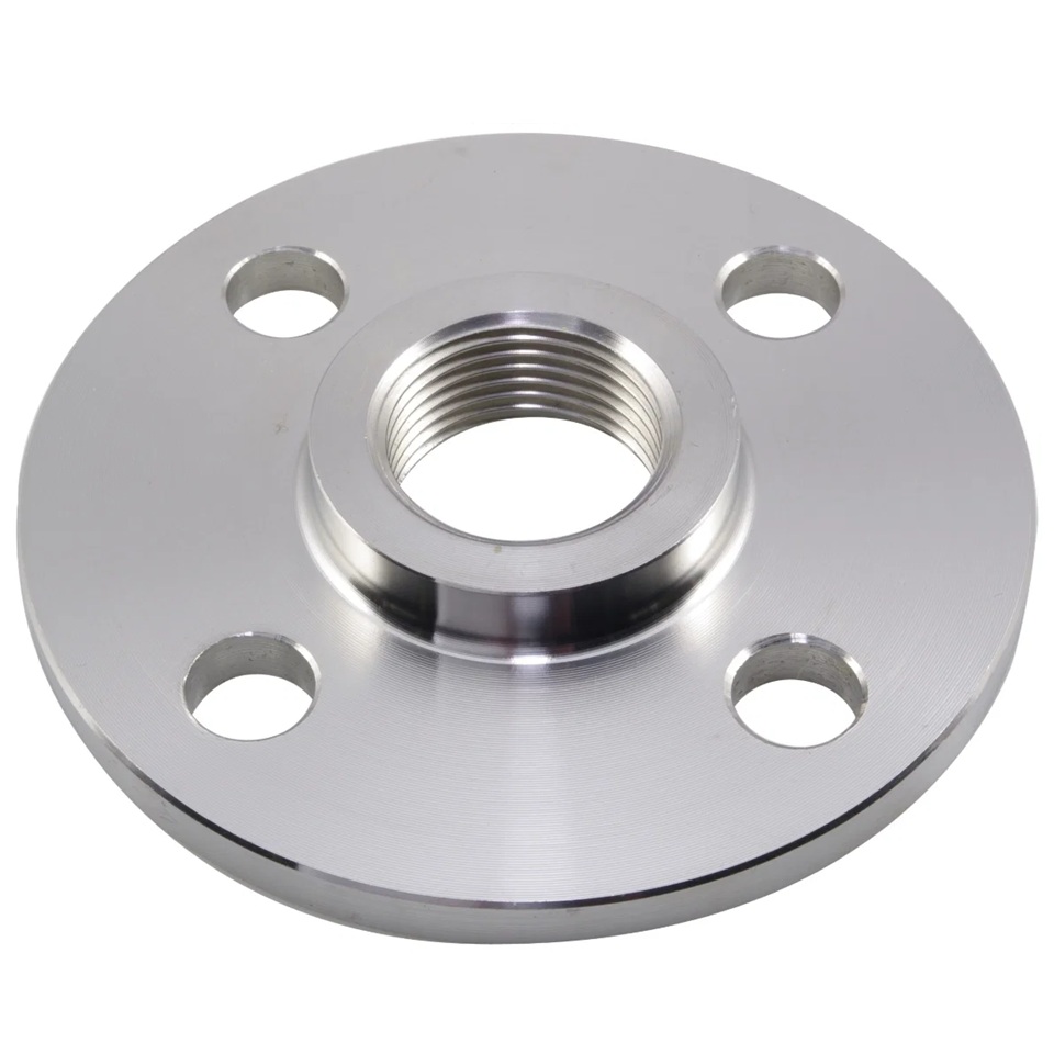 3/4inch BSPP Table E Bossed Screwed Flange BS10 Stainless Steel 316L