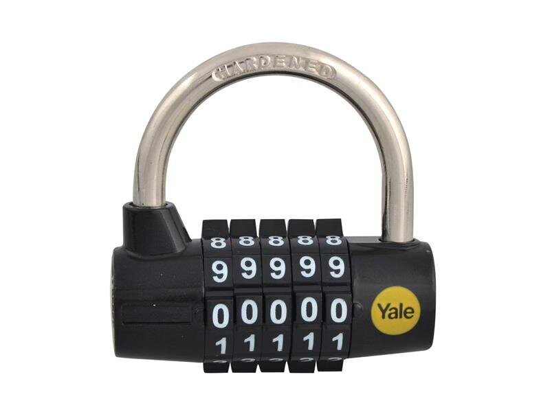 Y160 Steel 5-Dial Combination Padlock 48mm
