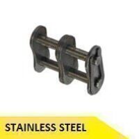 08B2-SS 1/2inch Pitch Connecting Link - Stain...