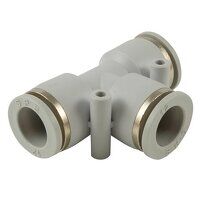10mm Equal Tee Grey Push-In Fitting