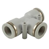 12mm Equal Tee Grey Push-In Fitting