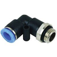 6mm x 1/8inch BSPP Swivel Male Stud Elbow Plastic Push In Fitting