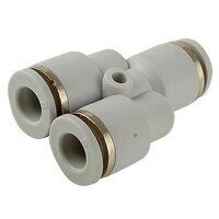 8mm Equal Y Piece Grey Push-In Fitting