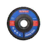Faithfull Cleaning Fleece Disc Coarse 115 x 22mm (Pack of 1)