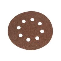 Faithfull Hook and Loop Sanding Disc DID3 Holed 125mm Medium Fine (Pack of 5)