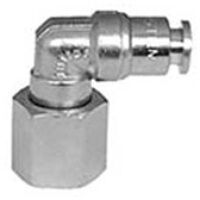 4mm x 1/8inch BSPP Female Elbow Nickel Plated Push-In Fitting