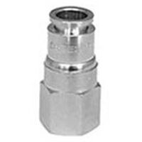 4mm x M5 Female Stud Coupling Nickel Plated Push-In Fitting