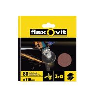 Flexovit Aluminium Oxide Fibre Disc 115mm Medium 50G (Pack of 10)