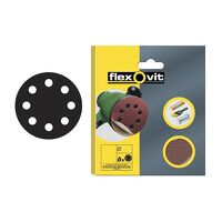 Flexovit Hook and Loop Sanding Disc 115mm Assorted (Pack of 6)
